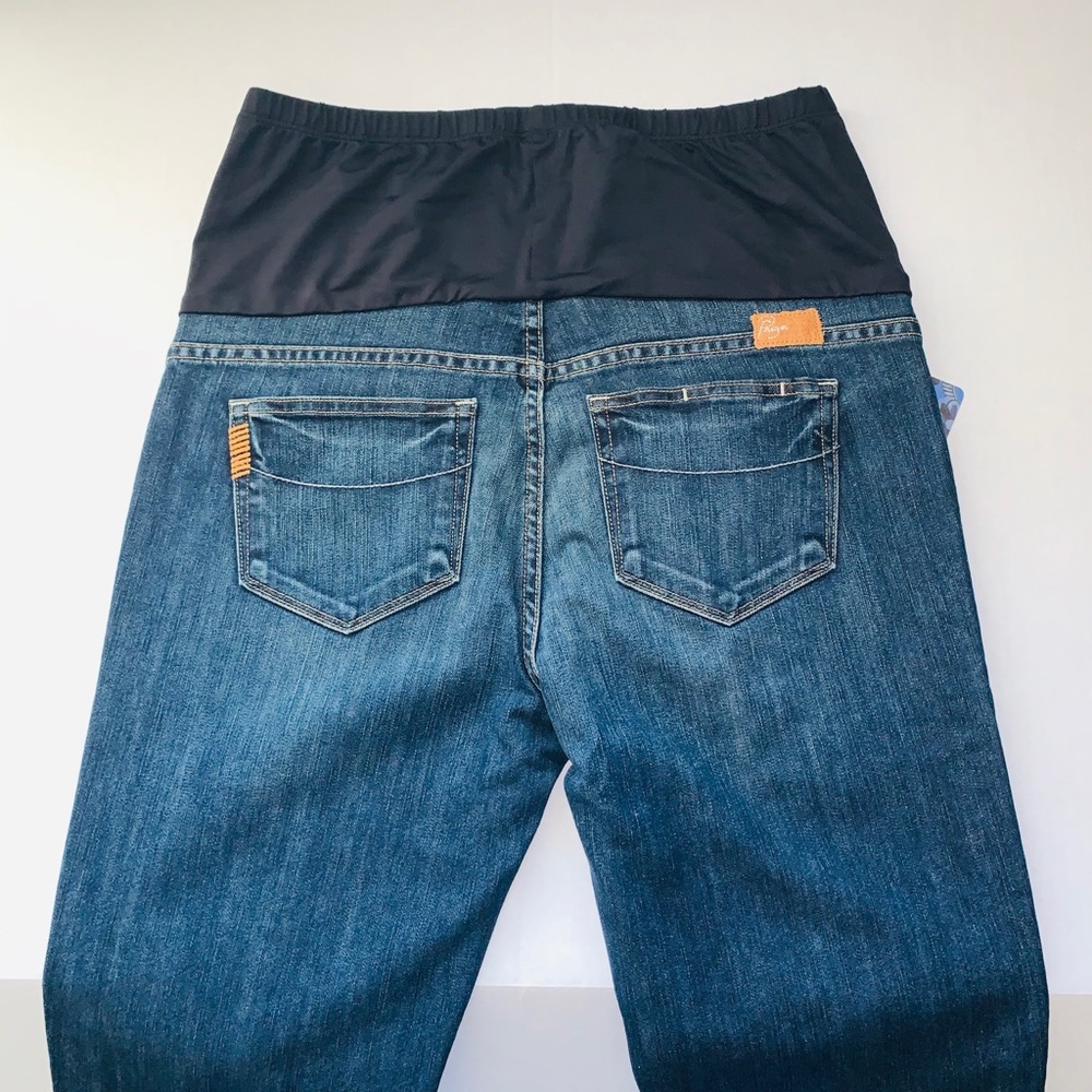 Paige maternity flare dark wash jeans size 32